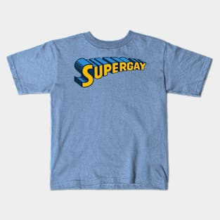 Supergay (blue) Kids T-Shirt